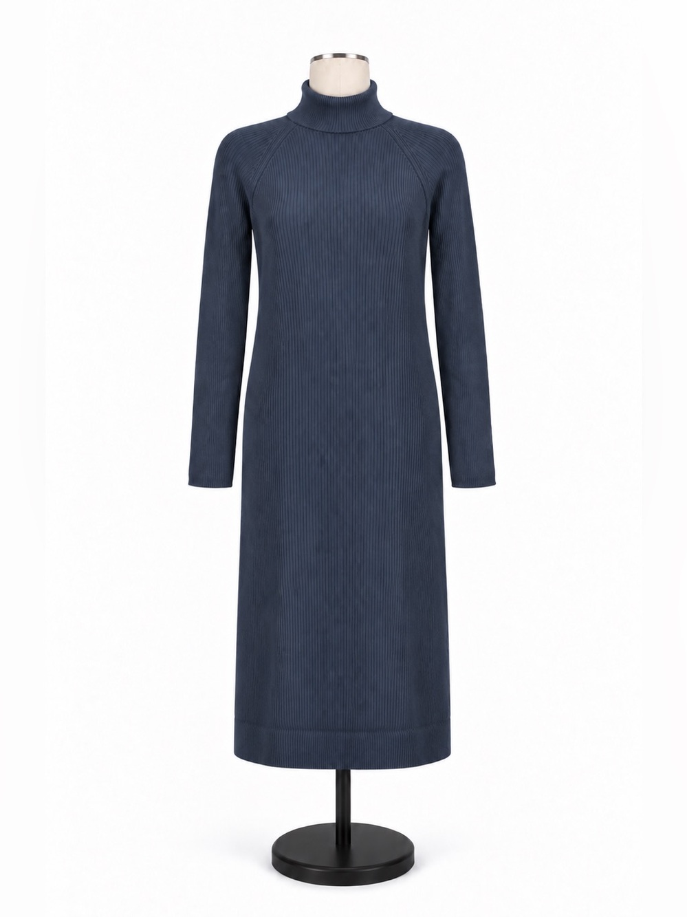 NAADAM Blue Wool Cashmere Cutout Back Sweater Dress, Size L, New With Tags